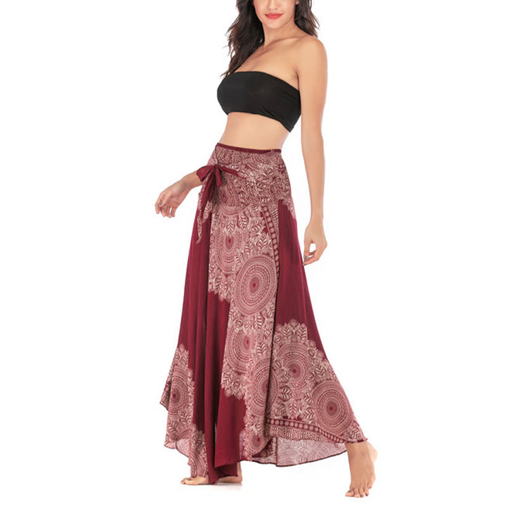 Buddha Stones Dos Estilos Vestido de Playa con Falda Mandala Flor Boho - image 24