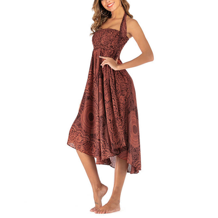 Piedras de Buda Dos Estilos Vestido Falda Flor Rosa de los Vientos Boho - image 39