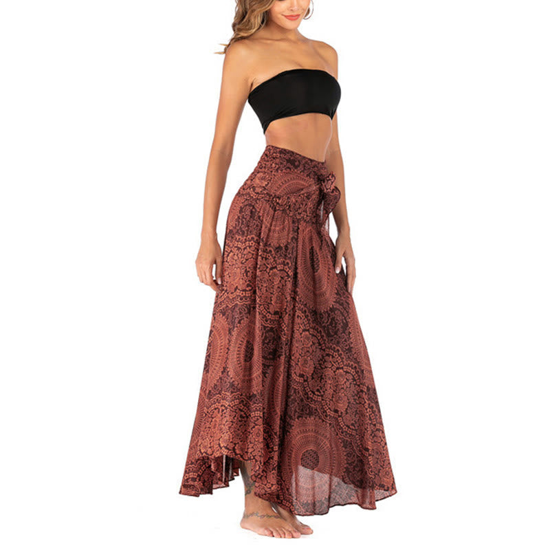 Piedras de Buda Dos Estilos Vestido Falda Flor Rosa de los Vientos Boho - image 37