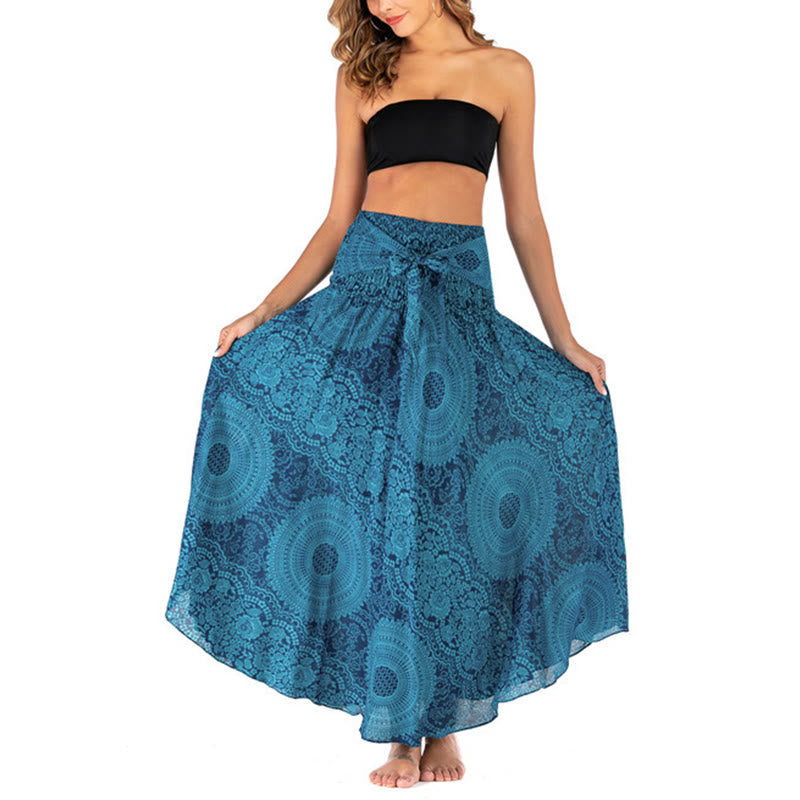 Piedras de Buda Dos Estilos Vestido Falda Flor Rosa de los Vientos Boho - image 16