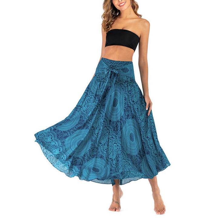 Piedras de Buda Dos Estilos Vestido Falda Flor Rosa de los Vientos Boho - image 14