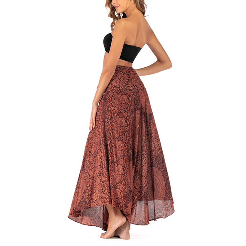 Piedras de Buda Dos Estilos Vestido Falda Flor Rosa de los Vientos Boho - image 38