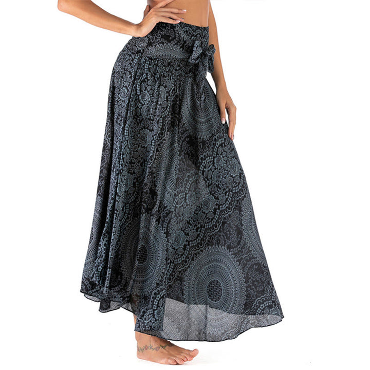 Piedras de Buda Dos Estilos Vestido Falda Flor Rosa de los Vientos Boho - image 41