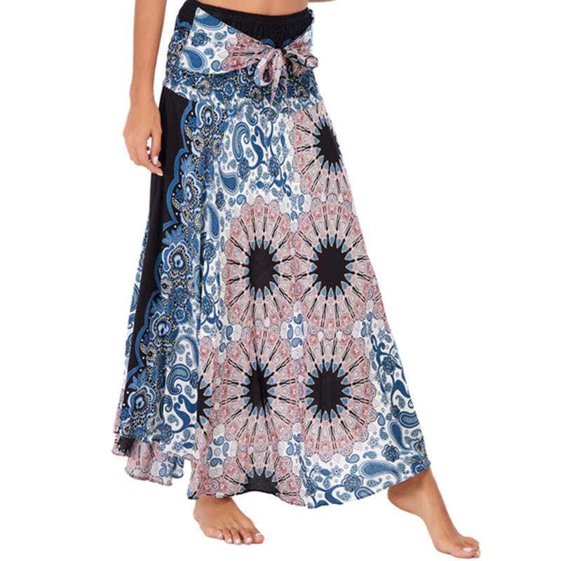 		Buddha Stones Dos Estilos Vestido Bohemio Mandala Flor Gota de Agua Vestido con Cordones - Rosa - US4-12, UK/AU8-16, EU36-44 (F) - image 8