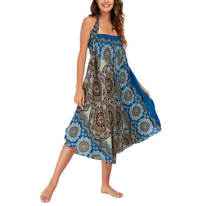 Buddha Stones Dos Estilos Falda con Cordones Estilo Bohemio con Mandala Flor - image 39