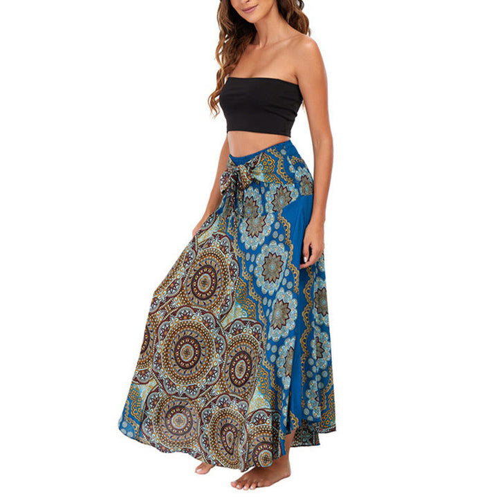 Buddha Stones Dos Estilos Falda con Cordones Estilo Bohemio con Mandala Flor - image 40