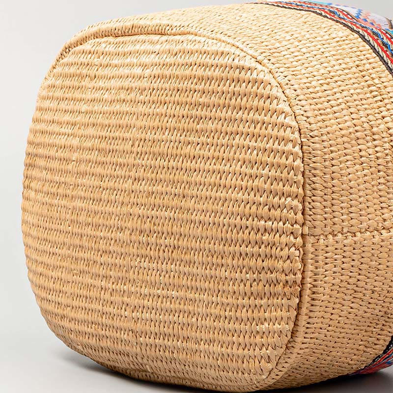 Bolso cruzado con borlas geométrico de playa con piedras de Buda, tejido de paja, bolso de hombro