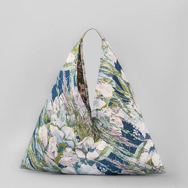Buda Piedras Flores Letras Mariposa Geometría Impresión Triángulo Axila Bolsa de Hombro