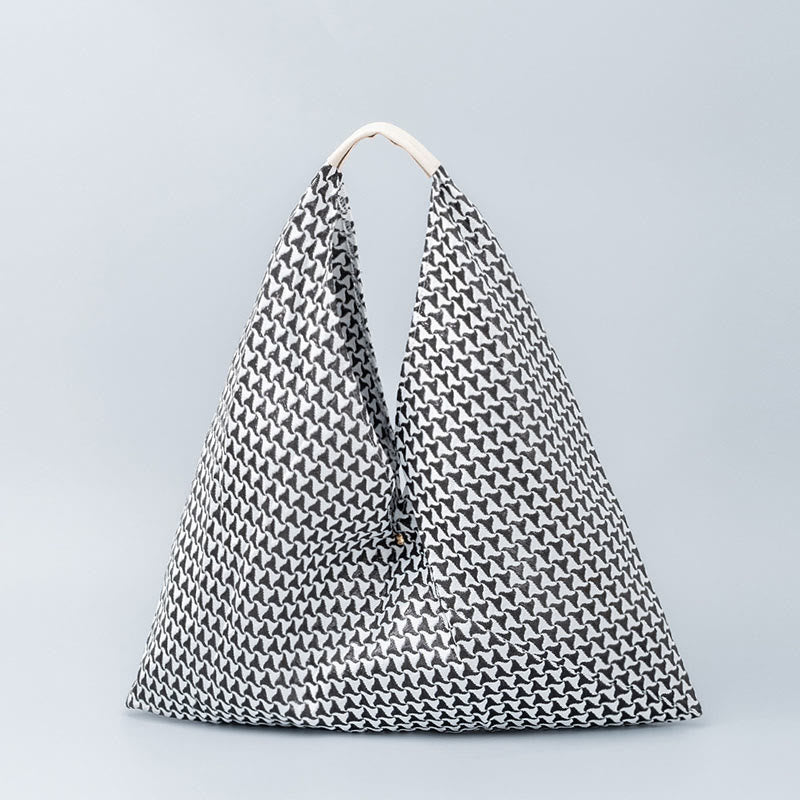 Geometría de Piedras de Buda Tigre Flores Leopardo Rayas Estampado Bolso de Hombro Triángulo Debajo del Brazo