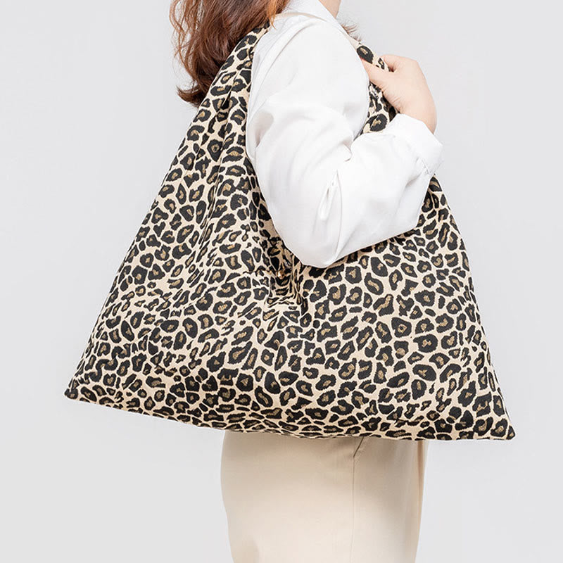 Geometría de Piedras de Buda Tigre Flores Leopardo Rayas Estampado Bolso de Hombro Triángulo Debajo del Brazo