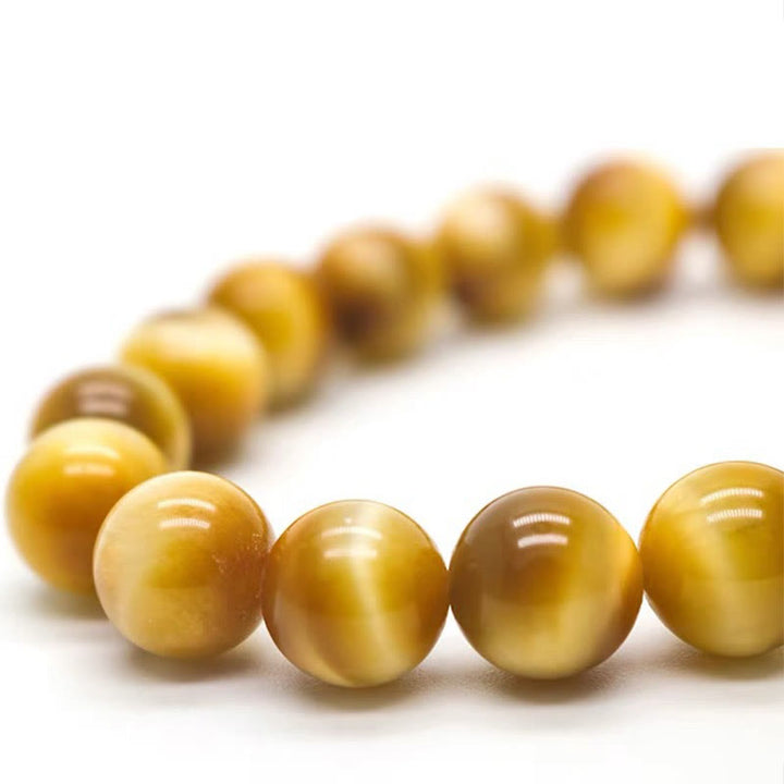 Pulsera de Protección de la Fortuna con Cuentas de Ojo de Tigre y Piedras de Buda
