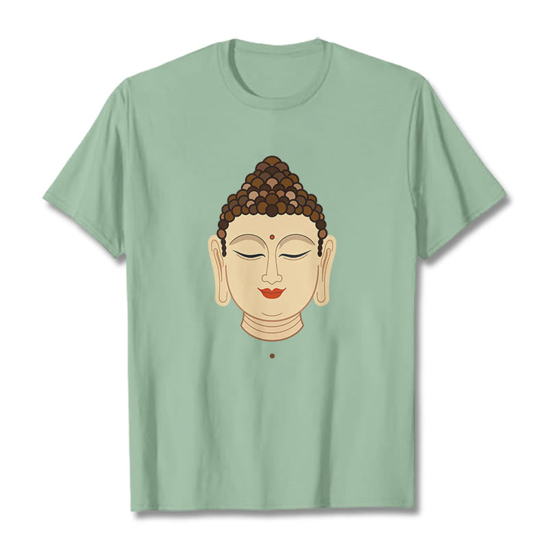 Camiseta de Meditación con Piedras de Buda de Buda - Verde pálido - 2XL - image 13