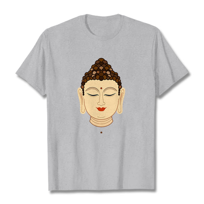Camiseta de Meditación con Piedras de Buda de Buda - Gris claro - 2XL - image 18