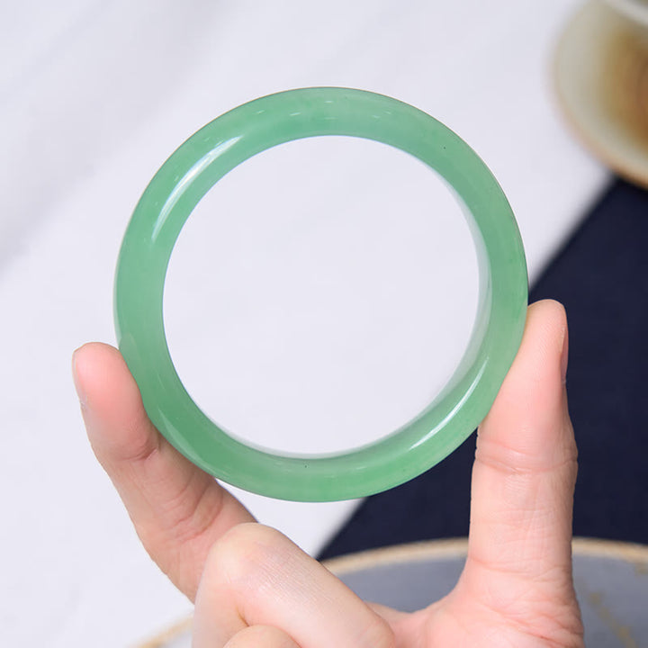 Buddha Stones Promueven Nuevos Comienzos Pulsera de Jade Verde Menta Paquete