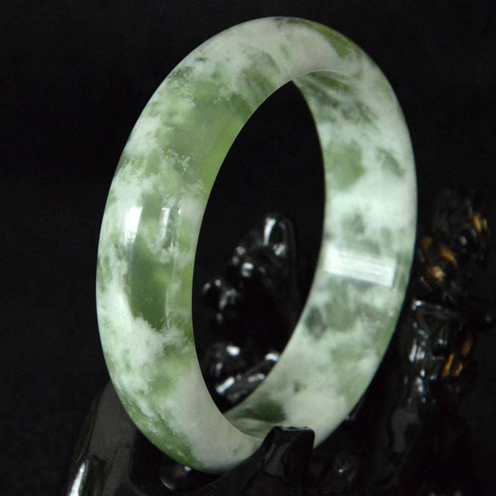 Pulsera de Jade Natural de la Suerte y Prosperidad de Buddha Stones
