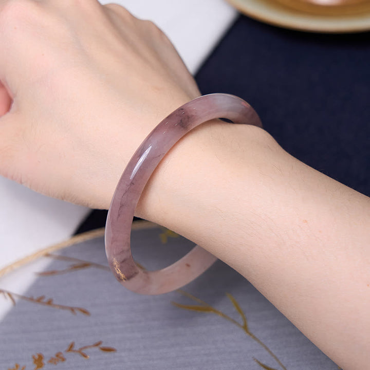 Buddha Stones Potencian la Felicidad y Alegría Pulsera Violeta Conjunto