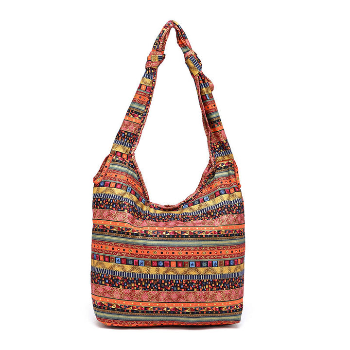 Bolso bandolera de rayas de algodón Buddha Stones