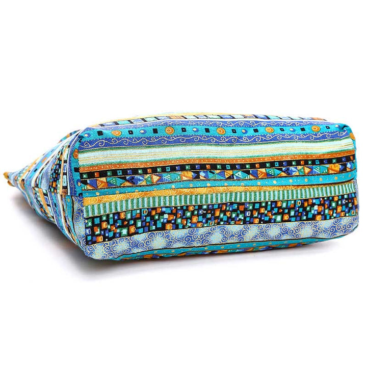 Bolso bandolera de rayas de algodón Buddha Stones