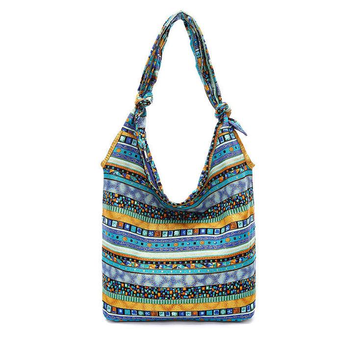 Bolso bandolera de rayas de algodón Buddha Stones