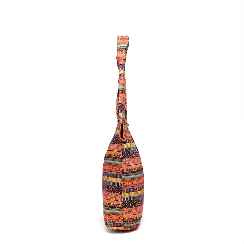 Bolso bandolera de rayas de algodón Buddha Stones