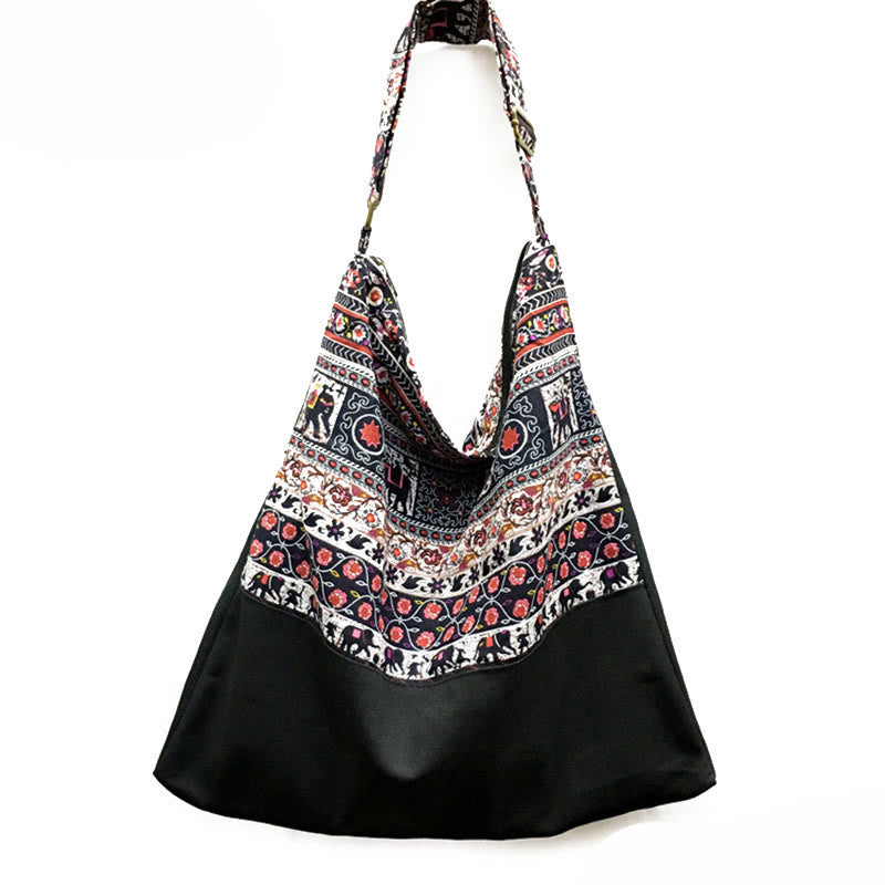 Bolso de algodón tipo bandolera Buddha Stones
