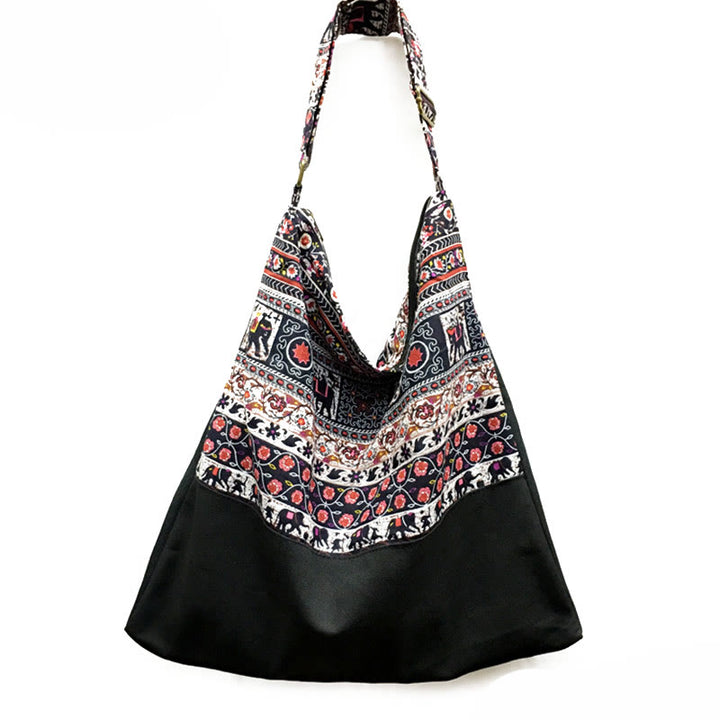 Bolso de algodón tipo bandolera Buddha Stones