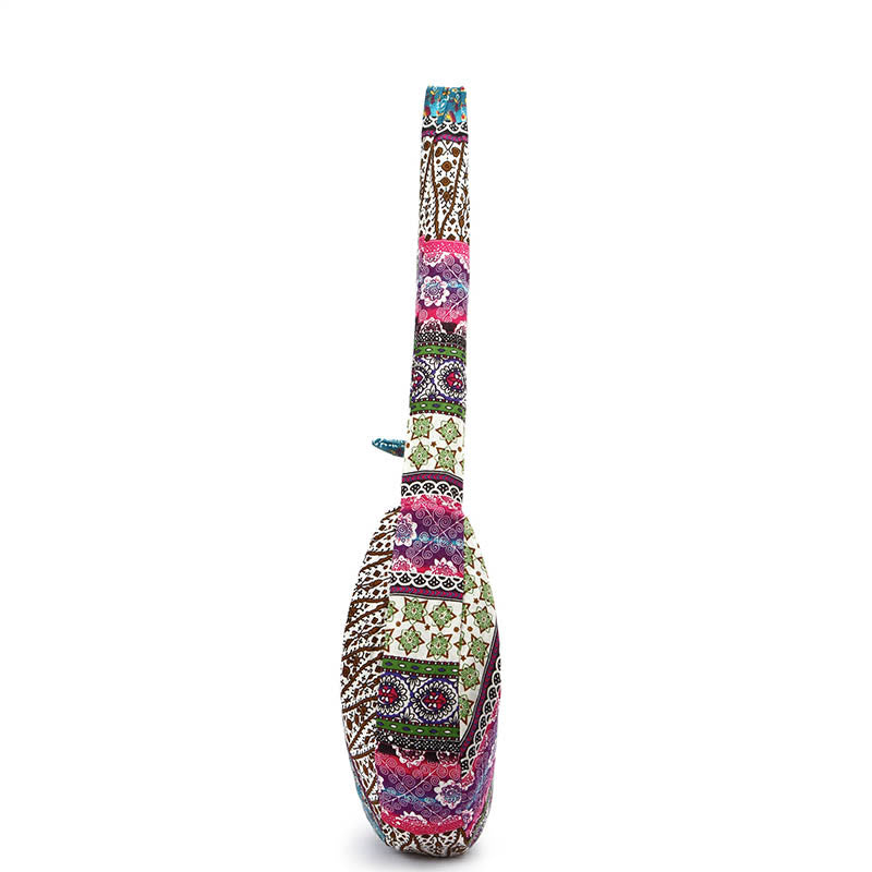 Bolso bandolera con estampado de rayas de algodón de Buddha Stones