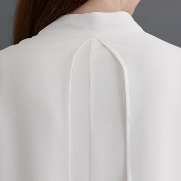 Conjunto Zen para Mujer de 2 Piezas con Vestido Midi de Manga Larga con Botones de Rana y Pantalones Amplios de Chifón Buddha Stones - image 11