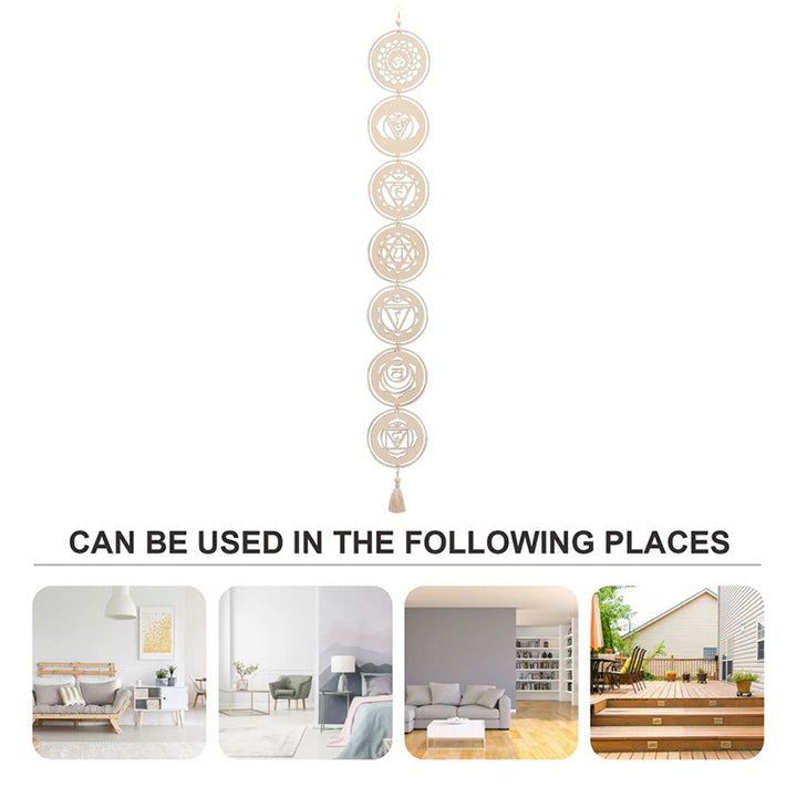 Colgante de pared de equilibrio de chakras con Buddha Stones, decoración del hogar