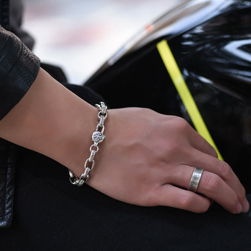 Buddha Stones Pulsera Calmante de Sabiduría de Seis Verdaderas Palabras de Plata Esterlina 925 - image 9