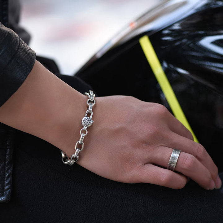 Buddha Stones Pulsera Calmante de Sabiduría de Seis Verdaderas Palabras de Plata Esterlina 925 - image 9
