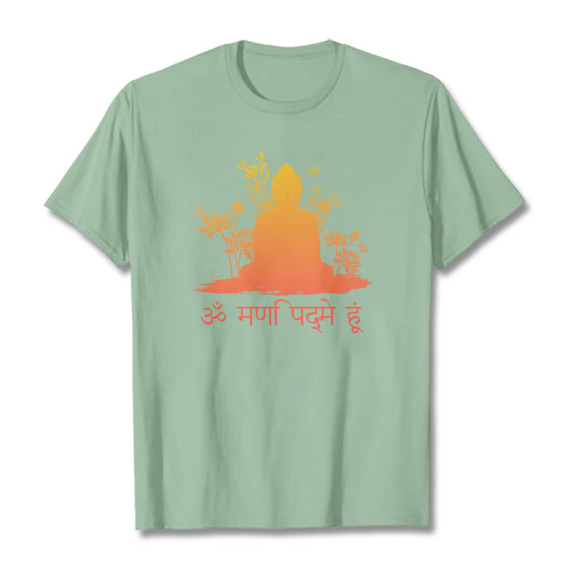 Camiseta Buddha Stones sánscrito OM NAMAH SHIVAYA - Verde pálido - 2XL - image 14