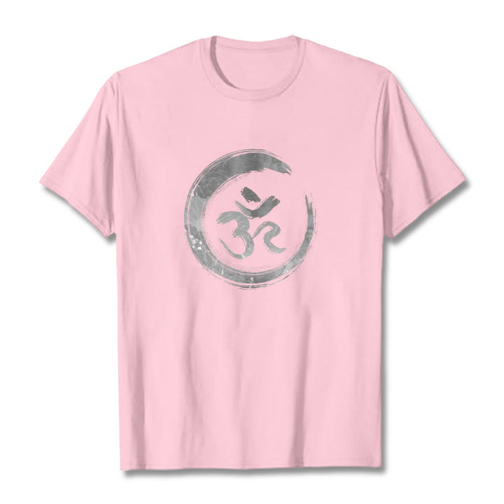 Camiseta con Mantra OM Sánscrito de Buddha Stones - rosa claro - 2XL - image 11