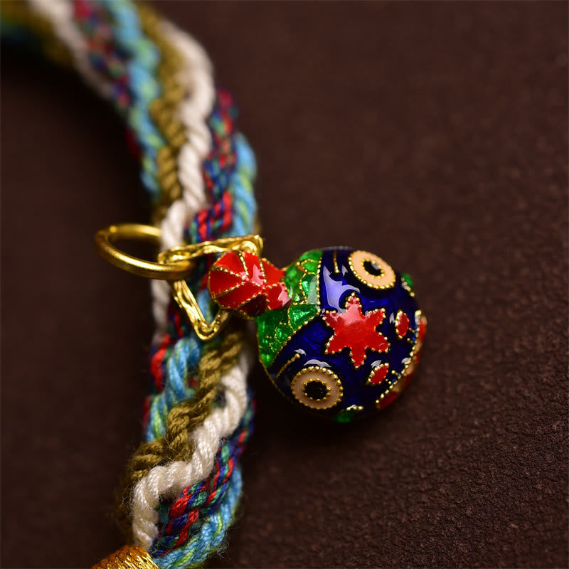 Buddha Stones Pulsera Trenzada de Nudos de Reencarnación y Curación Familiar de Bestia Tragaoro Hecho a Mano