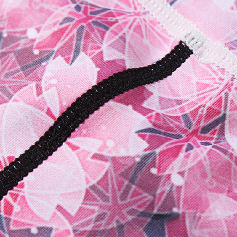 Leggings deportivos estampados de líneas de Sakura con flores de cerezo de Buddha Stones, pantalones tipo capri de yoga para mujer - image 6