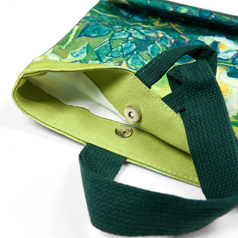 Bolso de mano de lona con rosas Buddha Stones - image 6