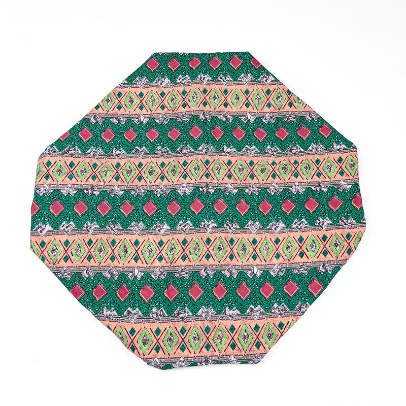 Bolso de Hombro de Algodón con Patrón de Rayas de Colores Buddha Stones - image 21