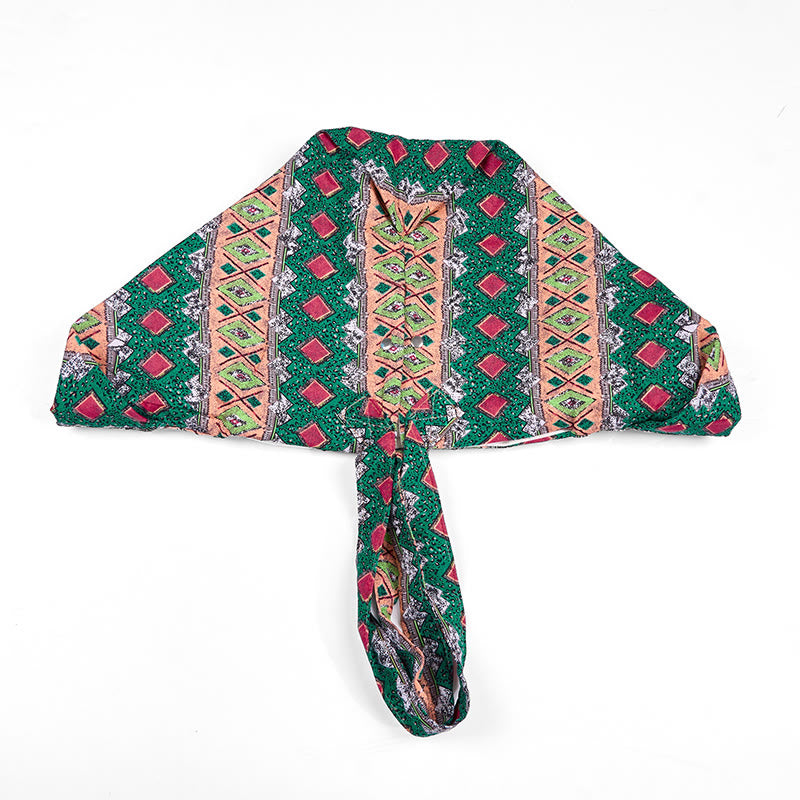 Bolso de Hombro de Algodón con Patrón de Rayas de Colores Buddha Stones
