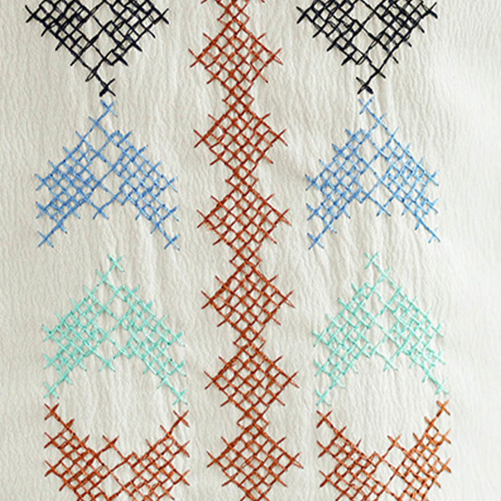 Top sin mangas con borla y bordado retro de Buddha Stones con cuello en V - image 9