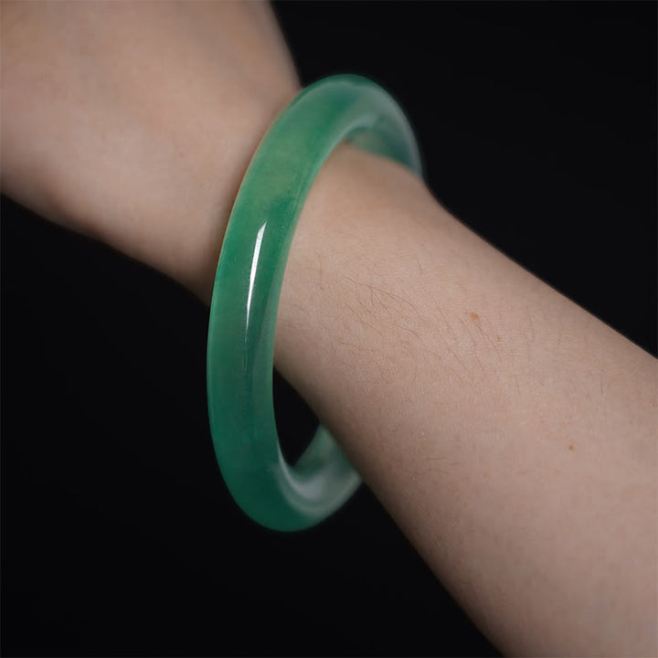 Buddha Stones Pulsera de Jade Natural de Suerte y Prosperidad