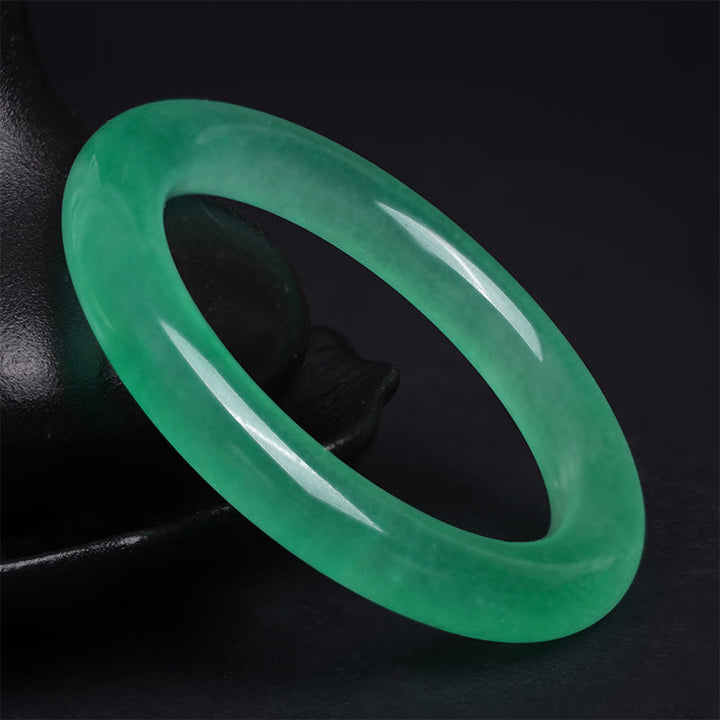 Buddha Stones Pulsera de Jade Natural de Suerte y Prosperidad