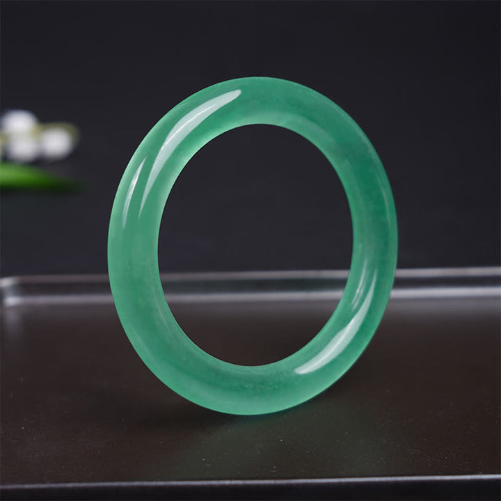 Buddha Stones Pulsera de Jade Natural de Suerte y Prosperidad