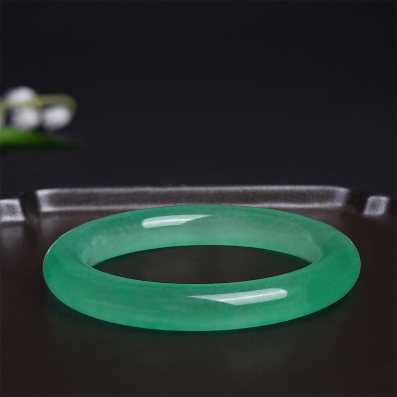 Buddha Stones Pulsera de Jade Natural de Suerte y Prosperidad