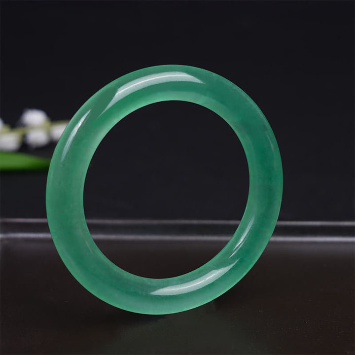 Buddha Stones Pulsera de Jade Natural de Suerte y Prosperidad