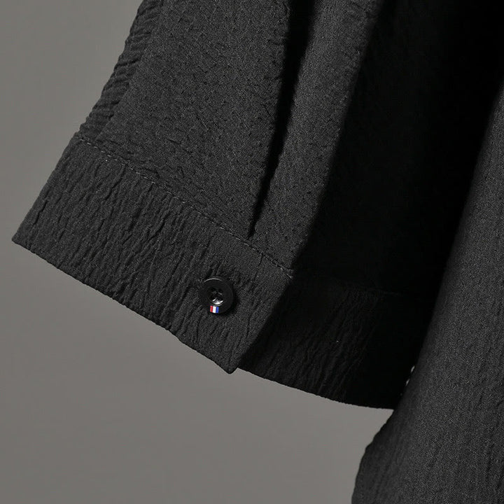 Camisa casual de hombre con cuello en V y manga tres cuartos de Buddha Stones - image 10