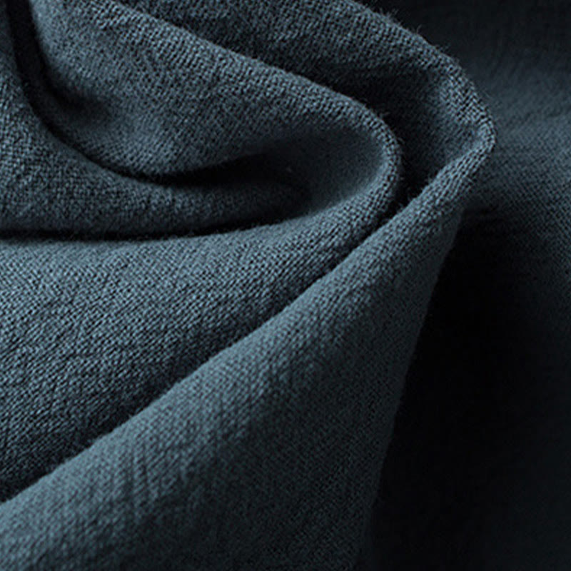 Conjunto de Ropa para Hombre de Manga Corta con Botón de Rana Tradicional y Pantalones de Algodón Buddha Stones - image 6