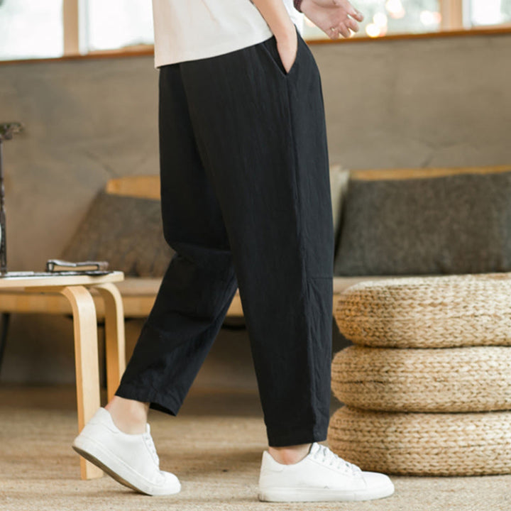 Pantalones de algodón de verano para hombre con bolsillos Buddha Stones - image 11