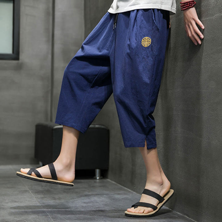 Pantalones cortos de verano para hombre con cordón ajustable y bolsillos , de Buddha Stones. - image 8