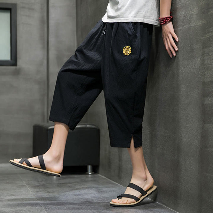 Pantalones cortos de verano para hombre con cordón ajustable y bolsillos , de Buddha Stones. - image 15