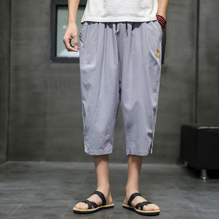 Pantalones cortos de verano para hombre con cordón ajustable y bolsillos , de Buddha Stones. - image 22